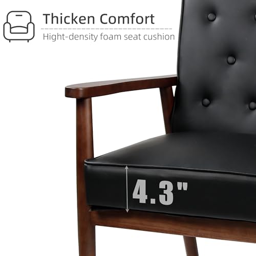 STHOUYN PU Leather Accent Chair - Image 8