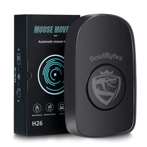 Soulbytes Mouse Jiggler, Undetectable Mouse Mover Jiggler for Laptop