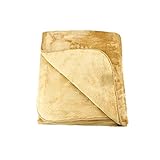 goldmarie tagesdecke Gemütliches Wohnambiente: Superweiche Wohn- und Kuscheldecke (220 x 240 cm) in Sand zum Einkuscheln oder als dekorativer Sofaüberwurf