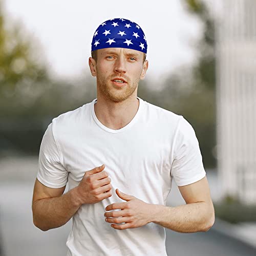 Image of 6 Pcs Skull Cap Sweat Wicking Helmet Liner Breathable Cycling Beanie Running Sports Hat Cooling Head Wraps for Men