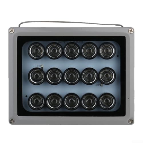 Iluminador IR de 850 nm BlissfulAbode DC12V con sensor y carcasa de aluminio resistente