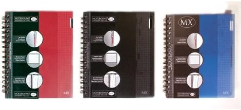 Carolina Pad Notebound MX-80 1-Subject Notebooks, 11 x 8.5 Inches, 80 Sheets Each, 6-Count, Colors May Vary (90787)