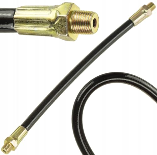FEINZ Flexible pour Pompe à Graisse 100 cm M10x1 Haute Pression 10000 PSI - Tuyau de Graissage Renforcé pour Atelier, Véhicule et Industrie, Compatible avec...