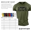 GYMTIER Veteran Army Men's Gym T-Shirt Bodybuilding Training Workout Lifting Top Clothing, Green, XXL #3