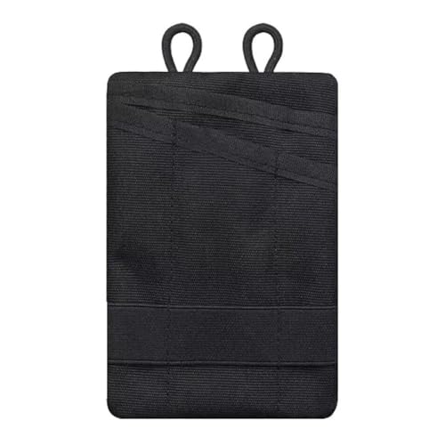 Opatiny EDC - Marsupio organizer tascabile in tessuto Oxford con cinghia regolabile, impermeabile e resistente agli strappi, per viaggi, fitness, trasporto quotidiano, nero