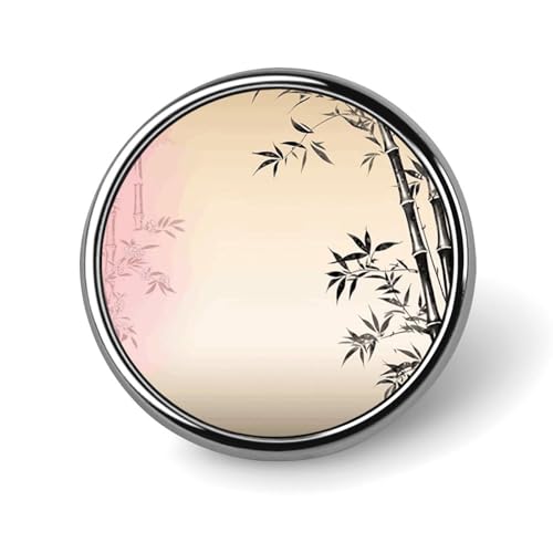 Stylish Flower Printed Round Brooch: Lightweight, Durable, Stylish Wedding Accessory Ideal for Valentine's Day And Women's Day