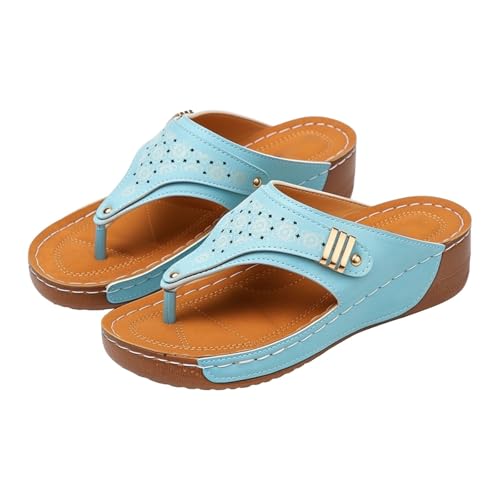 Sandales d'été pour femmes tongs compensées et chaussures décontractées