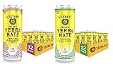 Guayaki Yerba Mate, Organic Sparkling Drink, Low Calorie Variety Pack, 12 Ounce Cans, Pack of 24, Bl