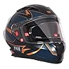 Royal Enfield SPEEDX Full FACE Jinx with Sun Visor & aerodynamic Spoiler | Certification: ISI & DOT | Liner: Dual EPS Expanded Polystyrene| UV Treated Surface | Polygiene Fabric DEEP Teal (L) 60 CM