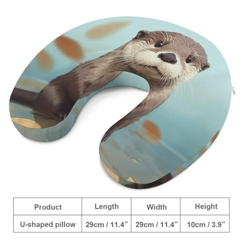 Almohada de viaje espuma viscoelástica tamaño único miniatura 2