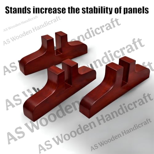 Image of Partition for Living Room Wall Room Divider Screen Separator, Wall Panel Divider for Hall | Bedroom |Office | Puja Room | Restaurant S Design (Walnut 6PWS)