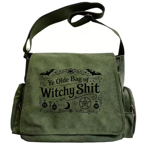 Pattern Messenger Bag Cute Canvas Crossbody Bags Women/Men with Pockets