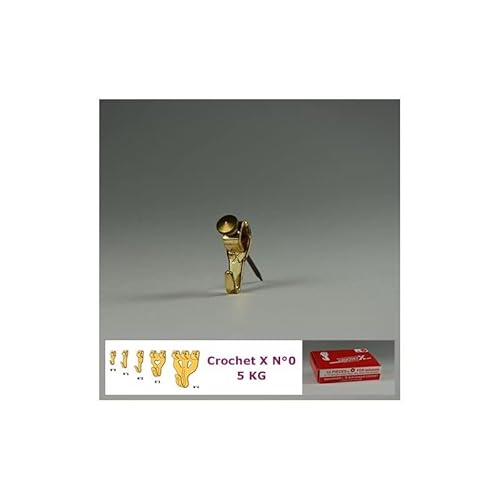 Crochet X N°0 jusqu'à 5 kg : Boite de 10 Cover