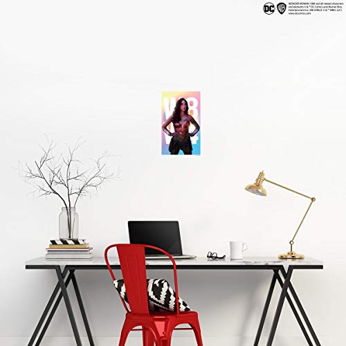 Kismet Decals Ww84 Gal Gadot Akimbo Stance Officially Licensed Wall Sticker - Easy Diy Wonder Woman 1984 Home Wall Decor Car Truck Hood Door Sticker Decal Art Mural Small #TOP1