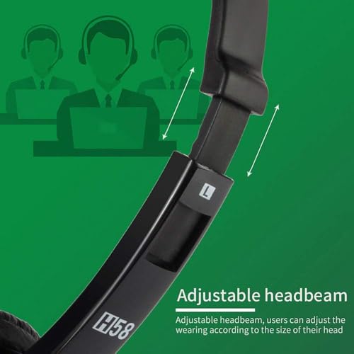 RMFC USB Headsets with 3.5mm Jack Noise Cancelling Mic & Audio Controls, Wired Stereo Computer Business Headphone Phone Headset Earphone with Microphone for PC Laptop Android Mobile Phone - Image 2