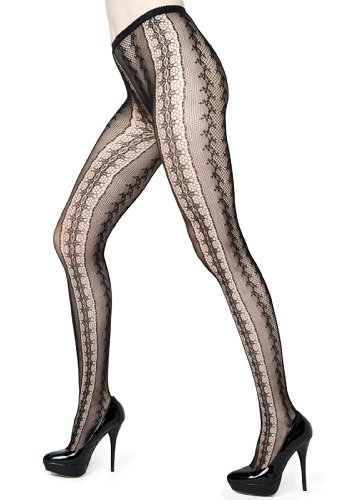 Border Pattern Fishnet Pantyhose