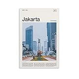 Jakarta-Druck, Jakarta-Poster, Jakarta-Wandkunst, 