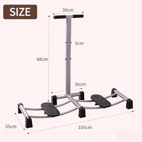 2 In 1 Beintrainer, Skimaschine Beckenbodenmuskeltrainer Für Frauen Bodybuilding Gesäßformer Home Gym Fitnessgeräte(Grey)