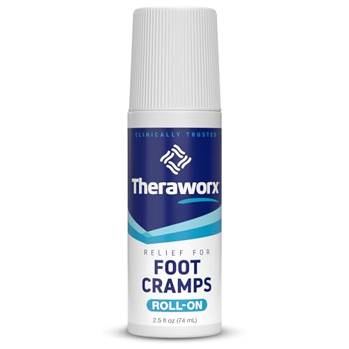 Theraworx Relief for Foot Cramps, Fast-Acting Foot Cramp Relief Roll-On - 2.5 Oz - 1 Count