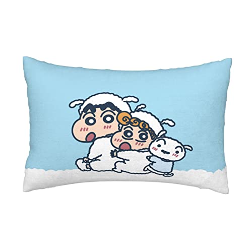 クレヨンしんちゃん 枕カバー ピローケース ホテル品質100%高質ポリエステルまくらカバー 防ダニ 抗菌 防臭 封筒式 まくらかばー 肌に優しい 軽量 洗える 柔らかい 枕かばー ソファクッションカバー 35*50cm(14"*20")