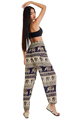 Joob Joob Boho Pants for Women - Hippie Harem Pants Women - Womens Yoga Pants – Comfy Bohemian Flowy Hippie Clothes