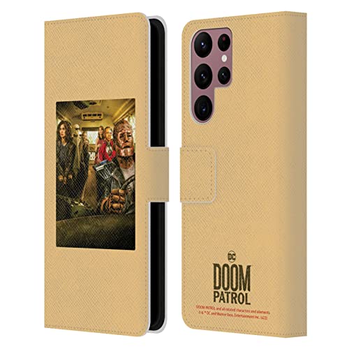 Housse cuir Galaxy S22 Ultra Doom Patrol avec porte-cartes et support vidéo