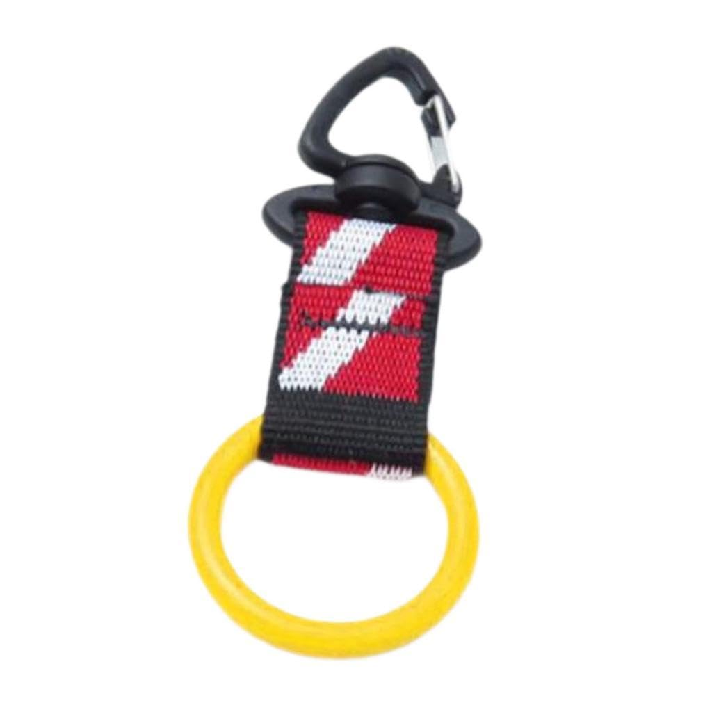 kowaku Scuba Mouthpiece Holder, Protection Retainer Equipment Mouthpiece Keeper for 2ND Stage for Diving Summer Water Sports, Flag Yellow Hoop
