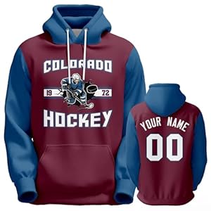 Custom Hockey Hoodie City Fashion Hooded Sweatshirt Fans Gift for Men Women Youth Personalized Name Number