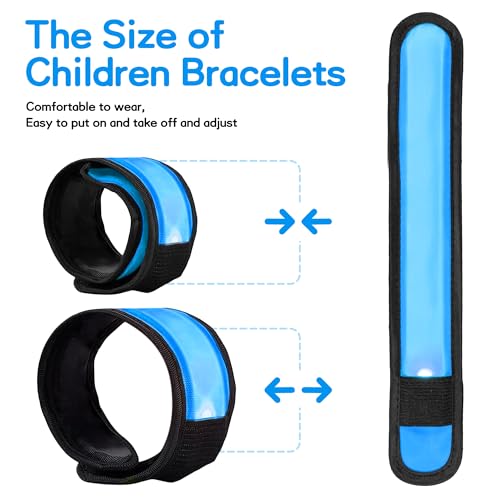 6 Stück LED Armbänder, LED Leuchtarmbänder, grüne LED Armbänder, Kinder grün - Bild 20 von 43