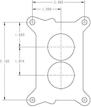 Holley HOL 0-4412S 0-4412S Model 2300 500 CFM 2-Barrel Manual Choke New Carburetor