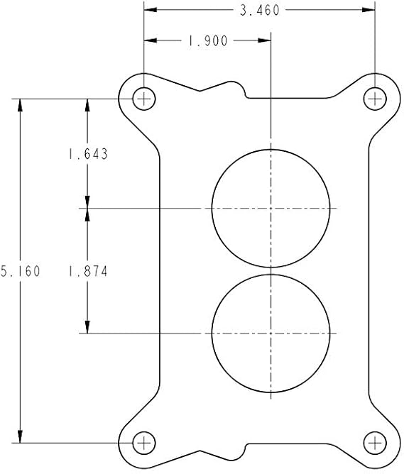 Holley HOL 0-4412S 0-4412S Model 2300 500 CFM 2-Barrel Manual Choke New Carburetor