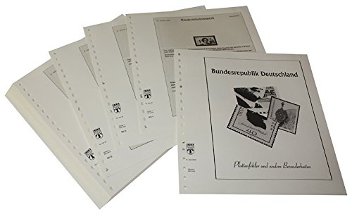 LINDNER Allemagne Erreurs d'impression 1996-1997 : Feuilles pré-imprimées