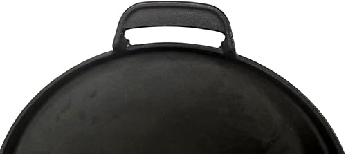 Miniatura 6 de Firsgrill 7421 Plancha gourmet de hierro fundido de 12 pulgadas con sistema de barbacoa para Weber y principalmente parrilla de gas con wok lateral