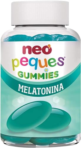 Neo Peques | Gummies Melatonina para Conciliar el Sueño 30 Unidades | Gominolas con Vitamina B6 | Tomar 1 o 2 al Día | Para Mayores de 3 años | Caramelo Masticable Infantil Sabor a Mora