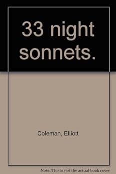 Hardcover 33 night sonnets (Distinguished poets series) Book