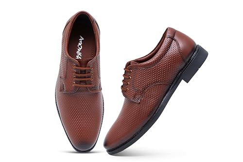 Image of ARAMISH Boy's Genuine Leather Derby Lace Up Formal Shoes