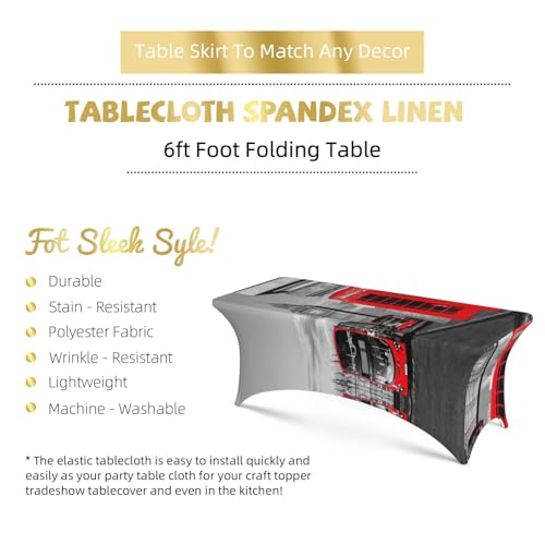 Nappe de table extensible élasthanne pour mariage et banquet 1,8m