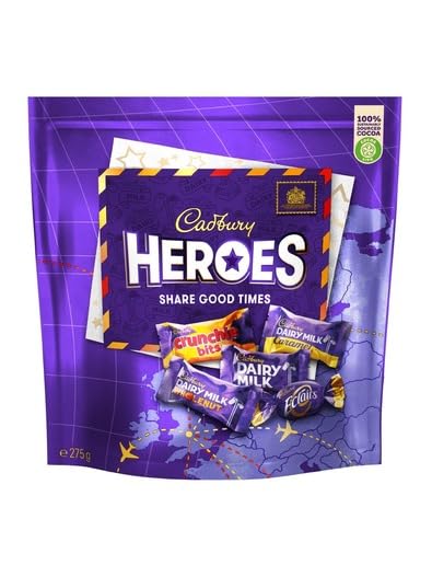 Cadbury Heroes Chocolate Eclair, Caramel,Wholenut,Crunche Bits, Dairy Milk Individually Wrapped Specialy Share Good Times 26 Pieces 275gm (B0CKVXZS3M) Amazon Price History, Amazon Price Tracker