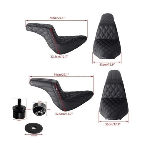 Cojín para asiento de conductor Softail Sport Glide FLSB ideal para viajes largos 3
