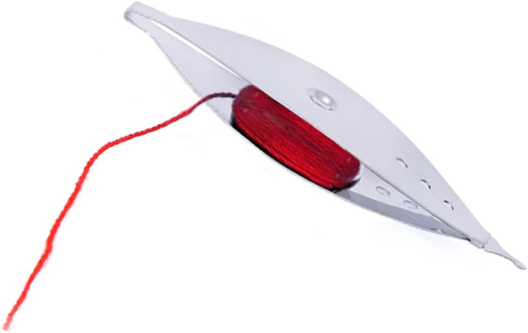 Silver Iron Knitting Tool Bobbin Shuttle for Sewing Machine