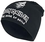 Iron Maiden The Book of Souls - Jersey Beanie Unisex Mütze schwarz 100% Baumwolle Band-Merch, Bands