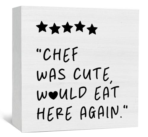 Nitelat Black White Kitchen Decor Sign
