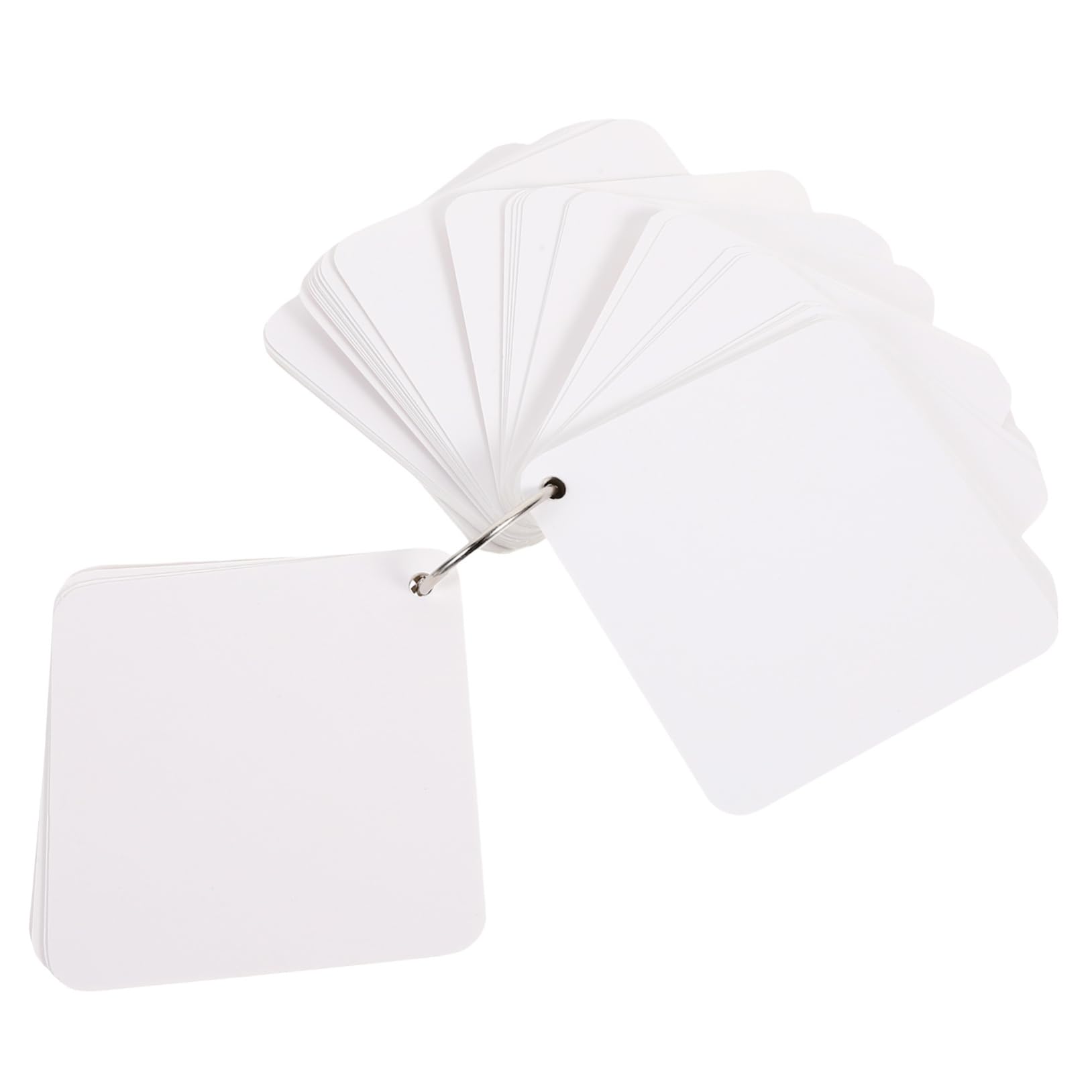 1juego Tarjetas Para Estudio Con Anillos De Metal Tarjetas Indexadas Personalizables Para y Organización Oficina Escolar