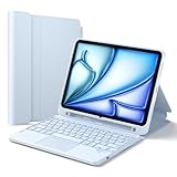 Contrôle Tactile Précis avec iPadOS : Le pavé tactile multitouch pleine surface prend en charge le rejet de la paume, précis et sans délai, vous permettant de naviguer, cliquer, changer d'application et explorer divers gestes intuitifs avec aisance.