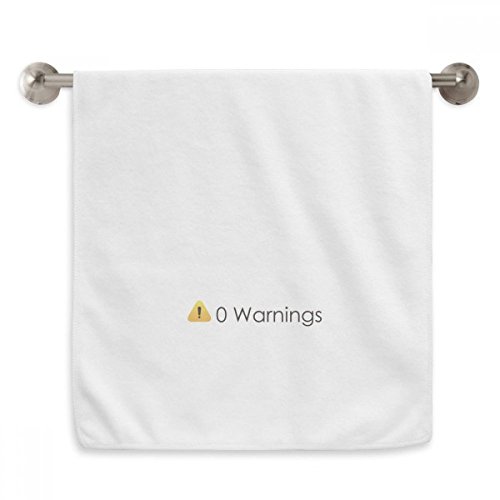 Serviette programmeur blanc 13x29 pouces serviettes moelleuses drap de visage informatique