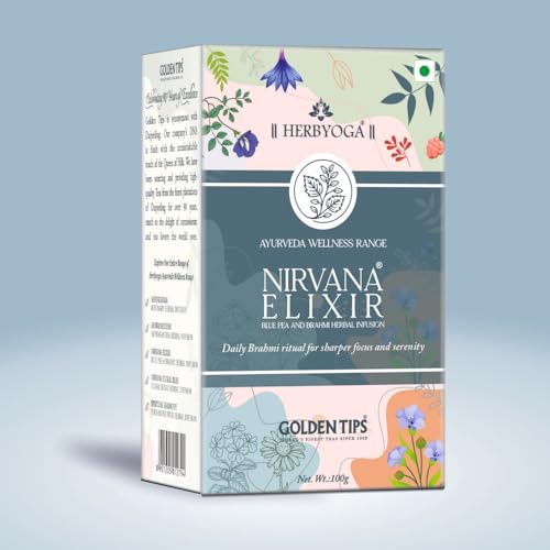 Image of Golden Tips Tea Herbyoga Nirvana Elixir Herbal Infusion Tea 100g | Natural Wellness for Relaxation, Refreshment & Mindful Living