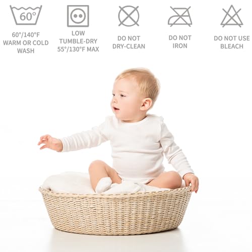 Image of BEDLORE Waterproof Mattress Protector Crib, 2 Pack Soft Gray Mattress Pad, Noiseless Machine Washable Mattress Cover, Ultimate Protection for Your Baby's Crib Toddler Bed (52''x28'')