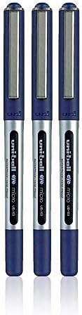 uni-ball Eye UB150 0.5mm Roller Ball Pen | Blue Ink, Pack of 3