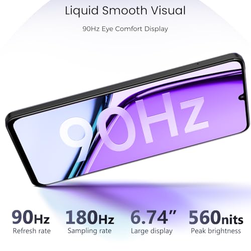 Image of realme NARZO N61 4G Smartphone 6+128GB Black,6.56-inch Screen,90Hz Display,5000mAh Battery, 32MP Camera,UNISOC T612, IP544 Dust & Water Resistant,Bend Resistant Drop Resistant