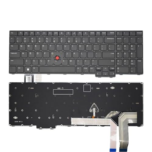 Clavier russe rétroéclairé Thinkpad P16S Gen1 pour rédiger la nuit